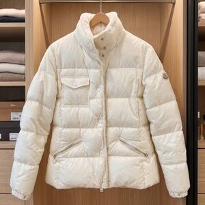 Glareins Braided Trim Hooded Short Down Jacket